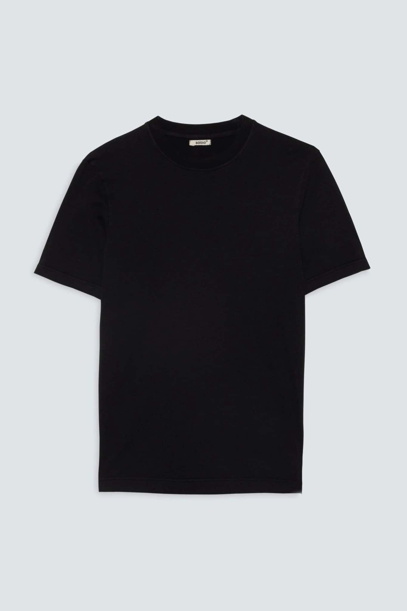 Men's cotton t-shirt black giorgio
