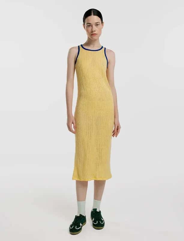 Vestido Midi Amarillo - miniatura 1