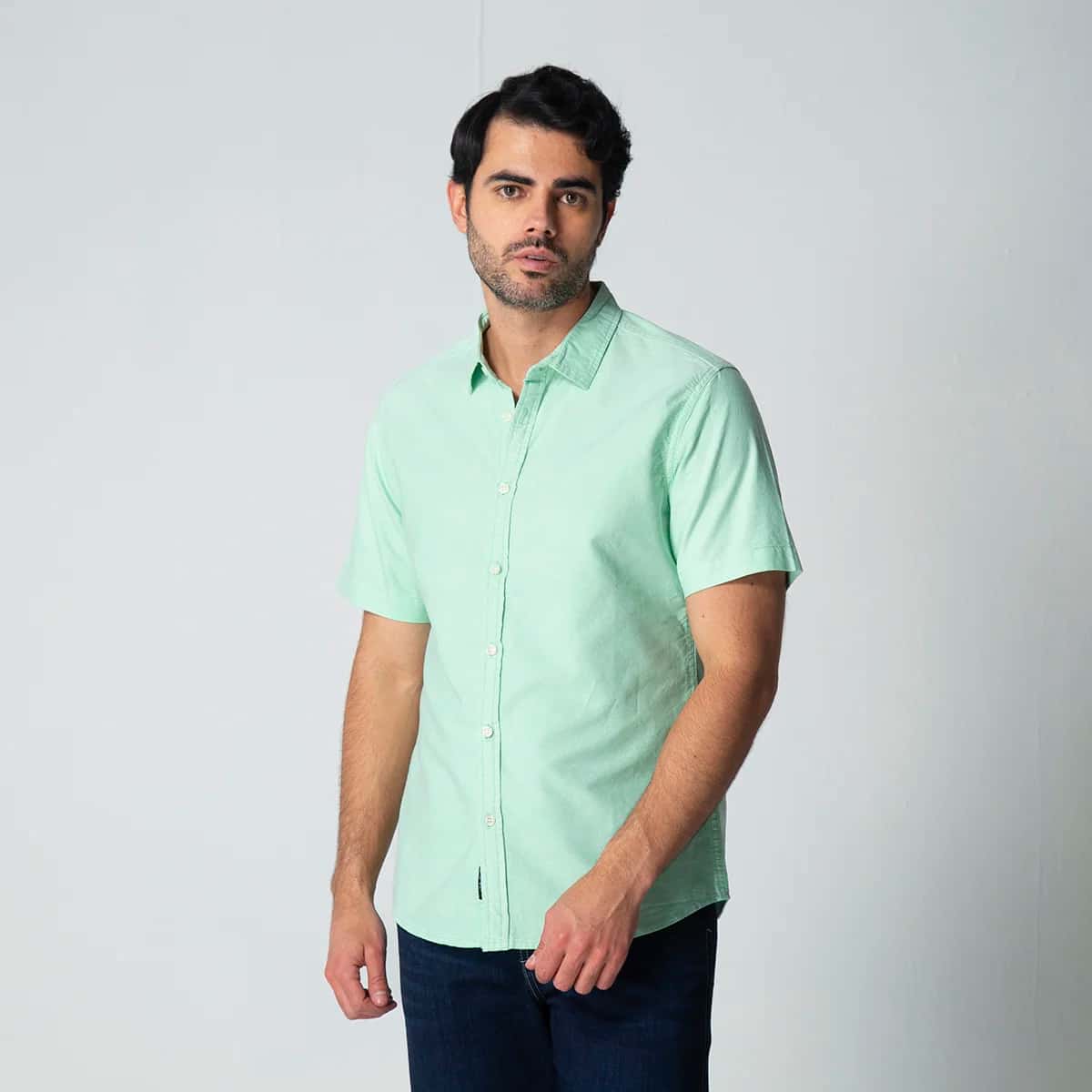 Camisa Slim Manga Corta Royal