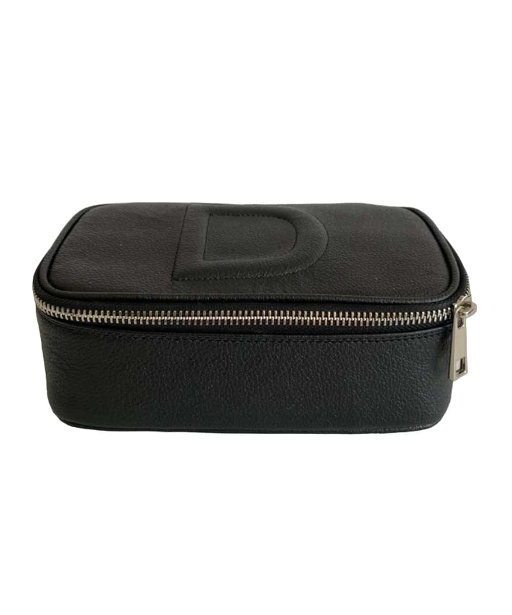 // Pre Order // Cosmetiquera en cuero Beauty Pouch Black