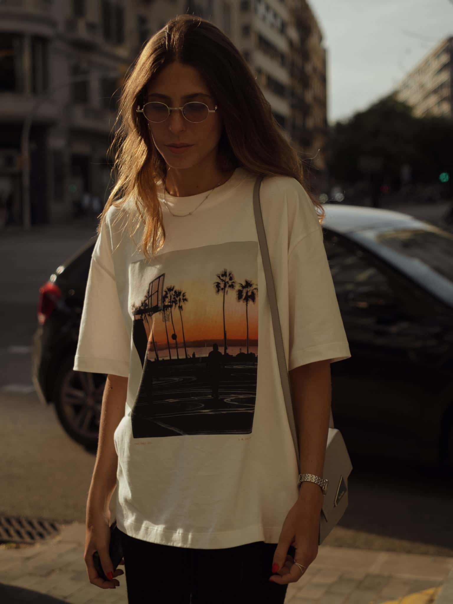 L.A. SUNSET PHOTOGRAPHY T-SHIRT - SOFT WHITE