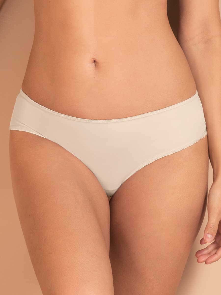 Cachetero con Encaje Para Mujer Color Perla