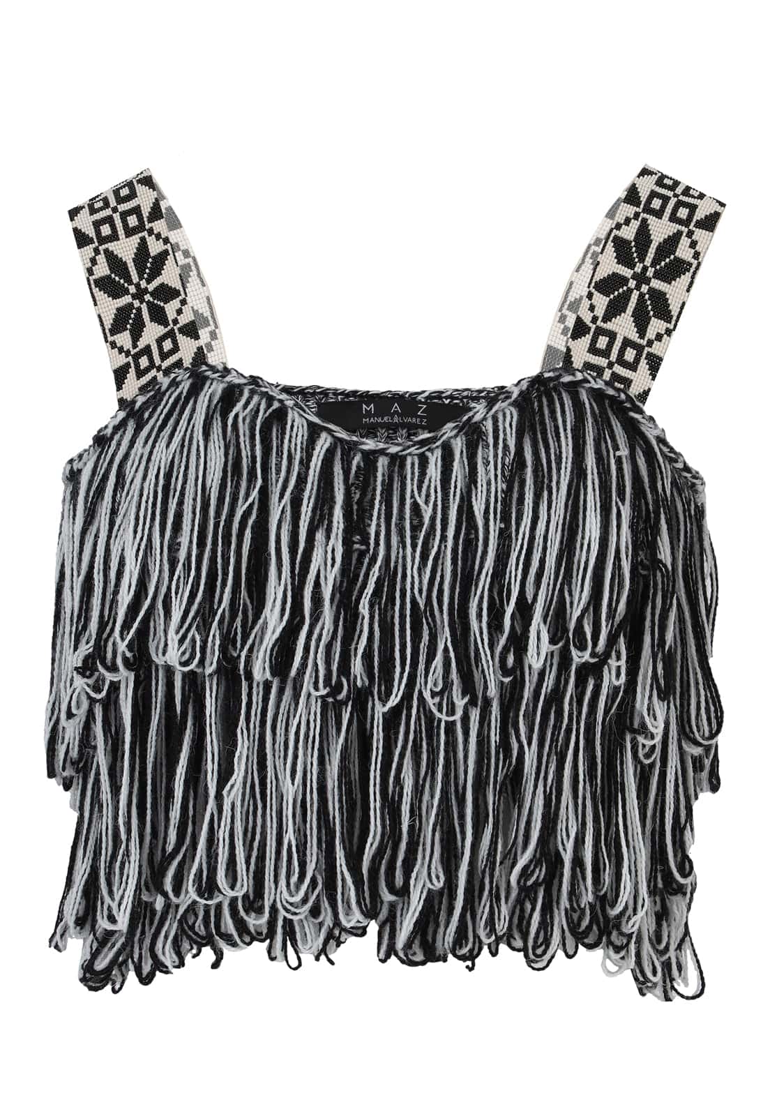 “CHAQUIRA” STRAPS FRINGES TOP