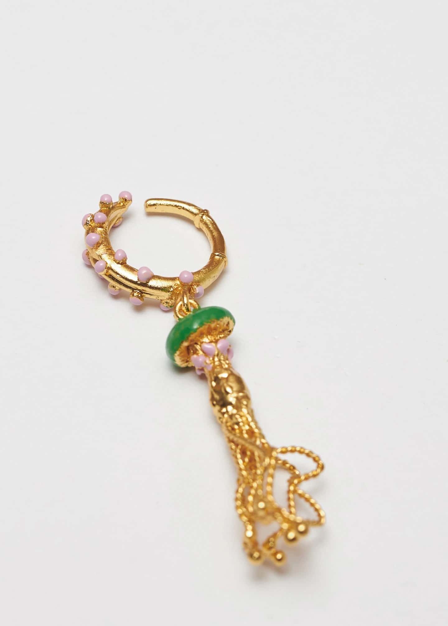 Earcuff Micelios verde - miniatura 2