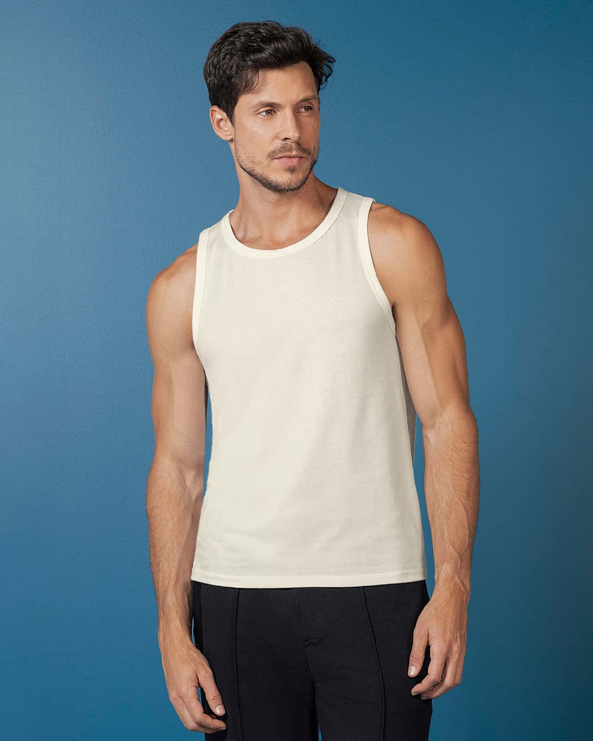Camiseta manga sisa de hombre