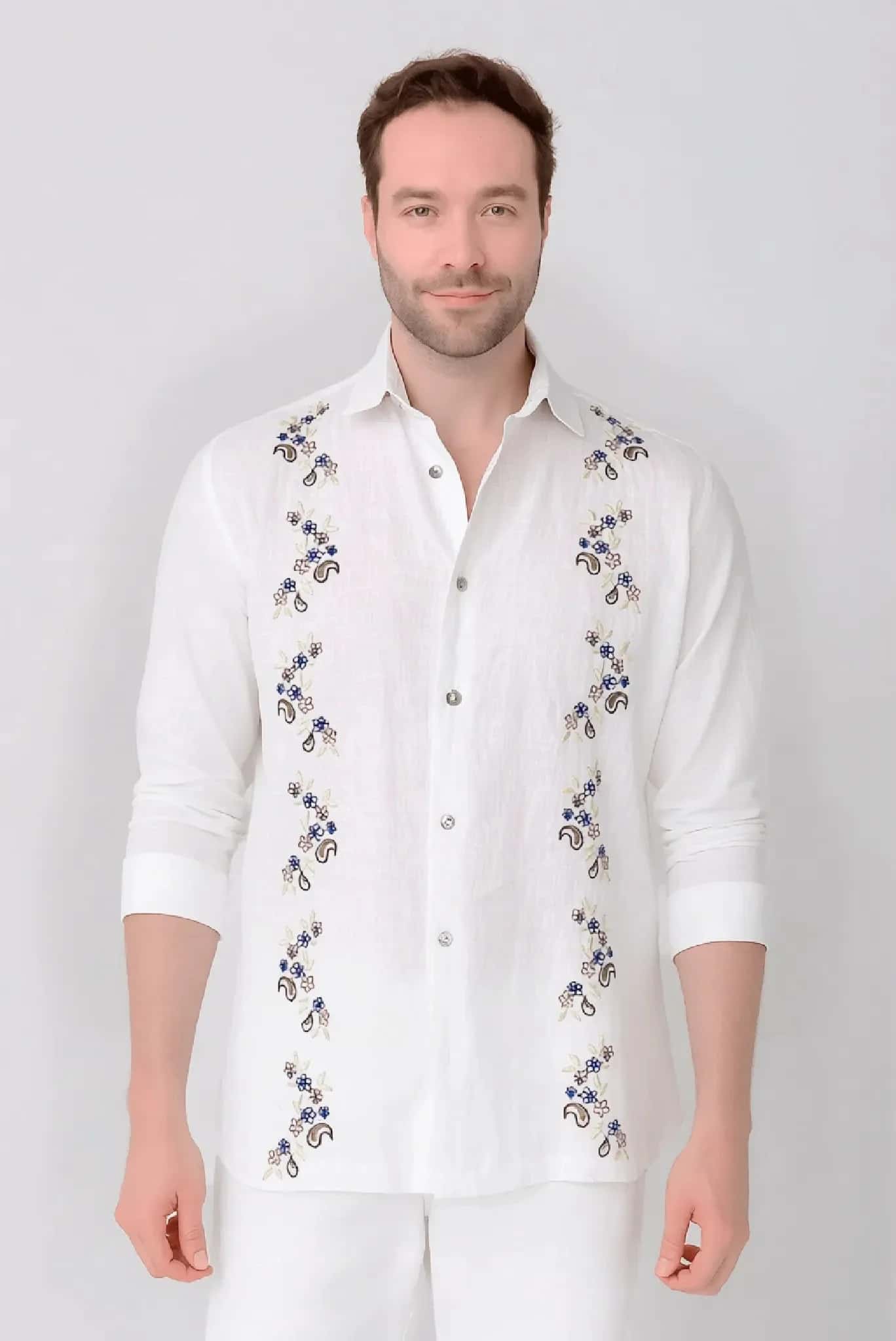 Guayabera JS ml bordada