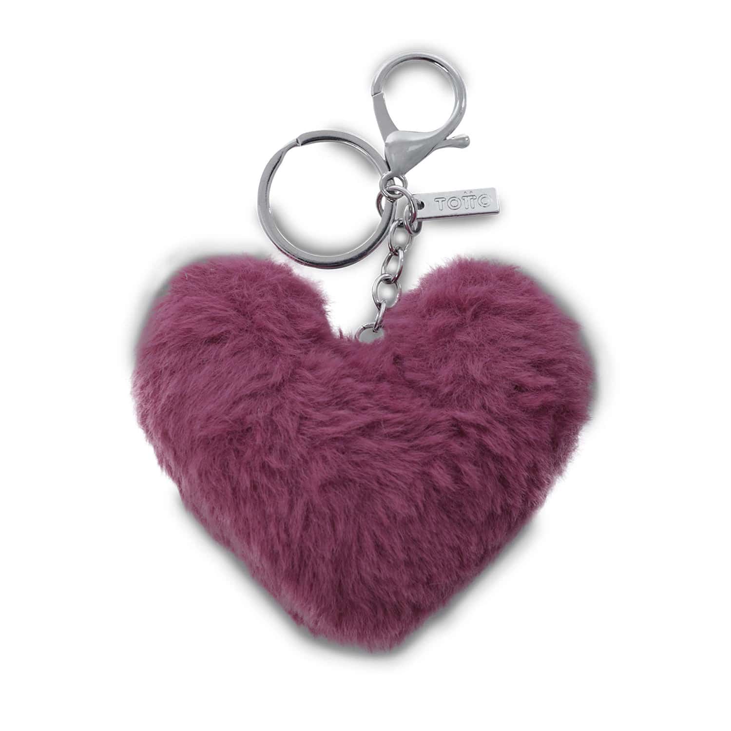 Llavero de Peluche Heart Rosado Rose