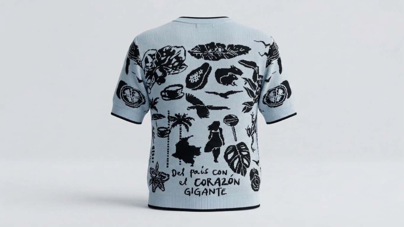 Camiseta Tejida -  Por Colombia - miniatura 3