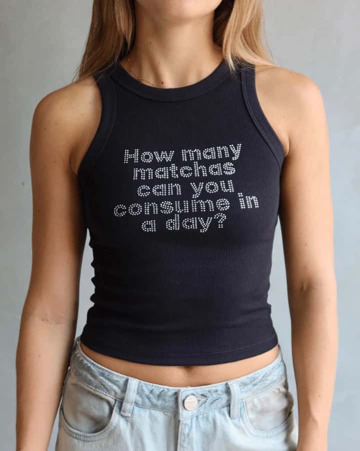 TANK TOP PRIORITIZING NEGRO