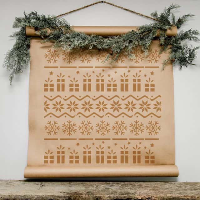 Plantillas para pintar, Vamarú Stencils, Colección Holiday 48x48cm, 1und