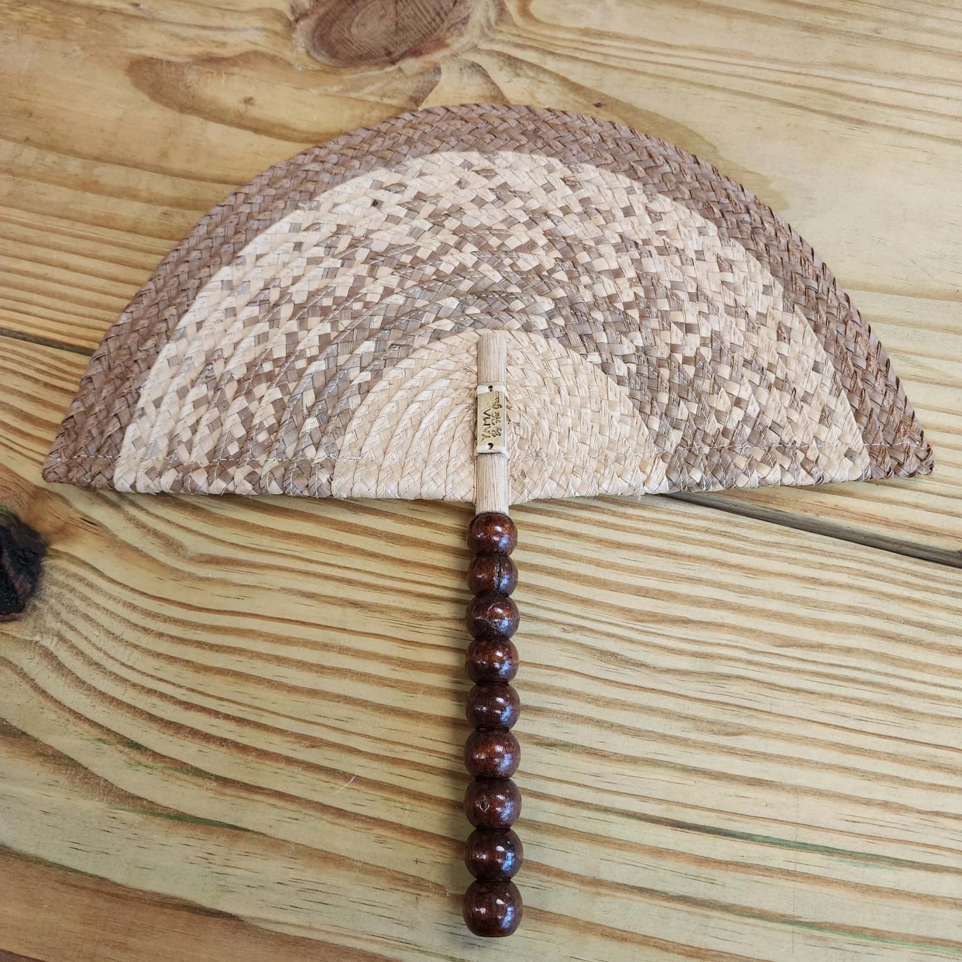 Rustic Woven Hand Fan