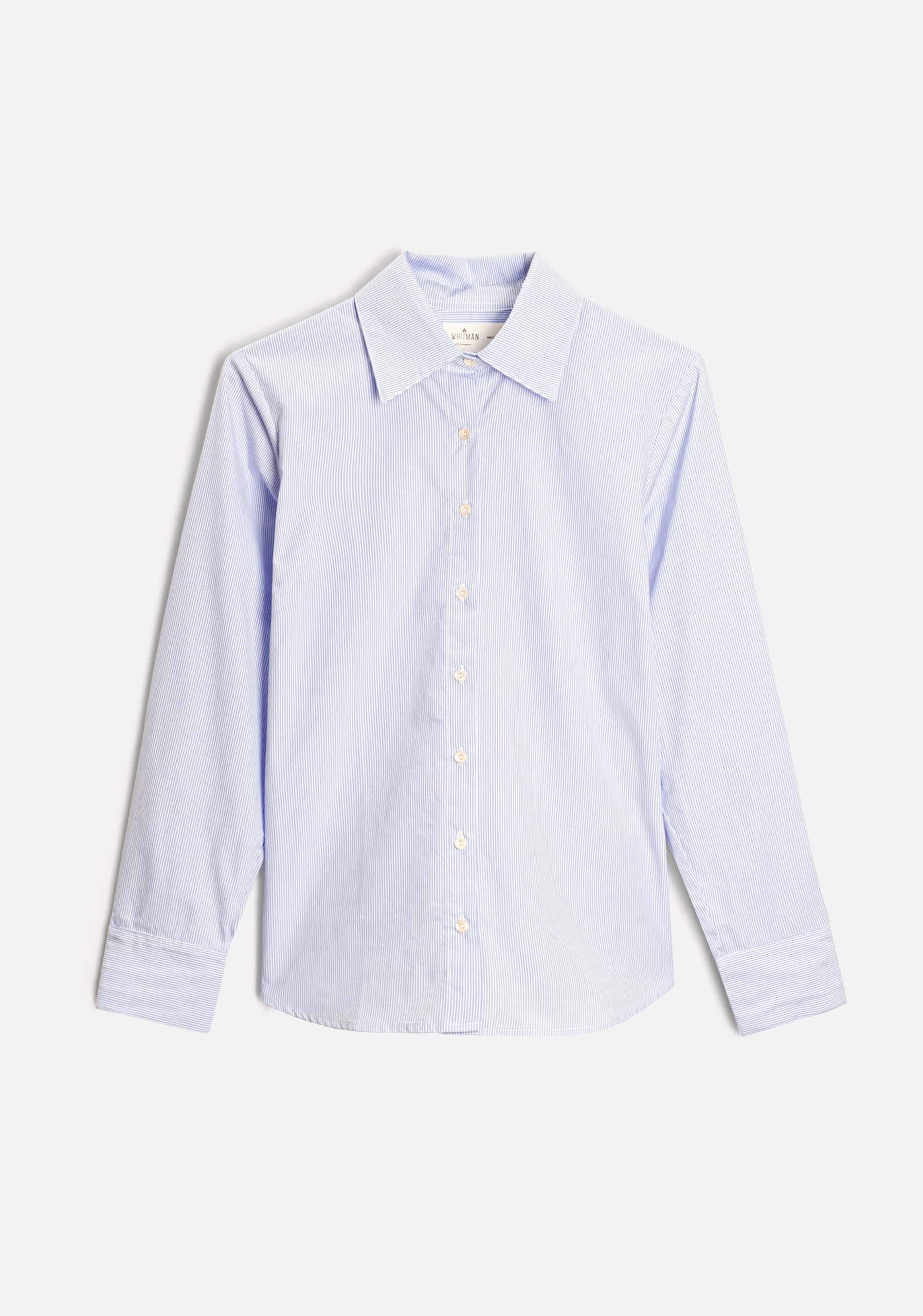 Camisa M Isabella Rayas Azul Claro