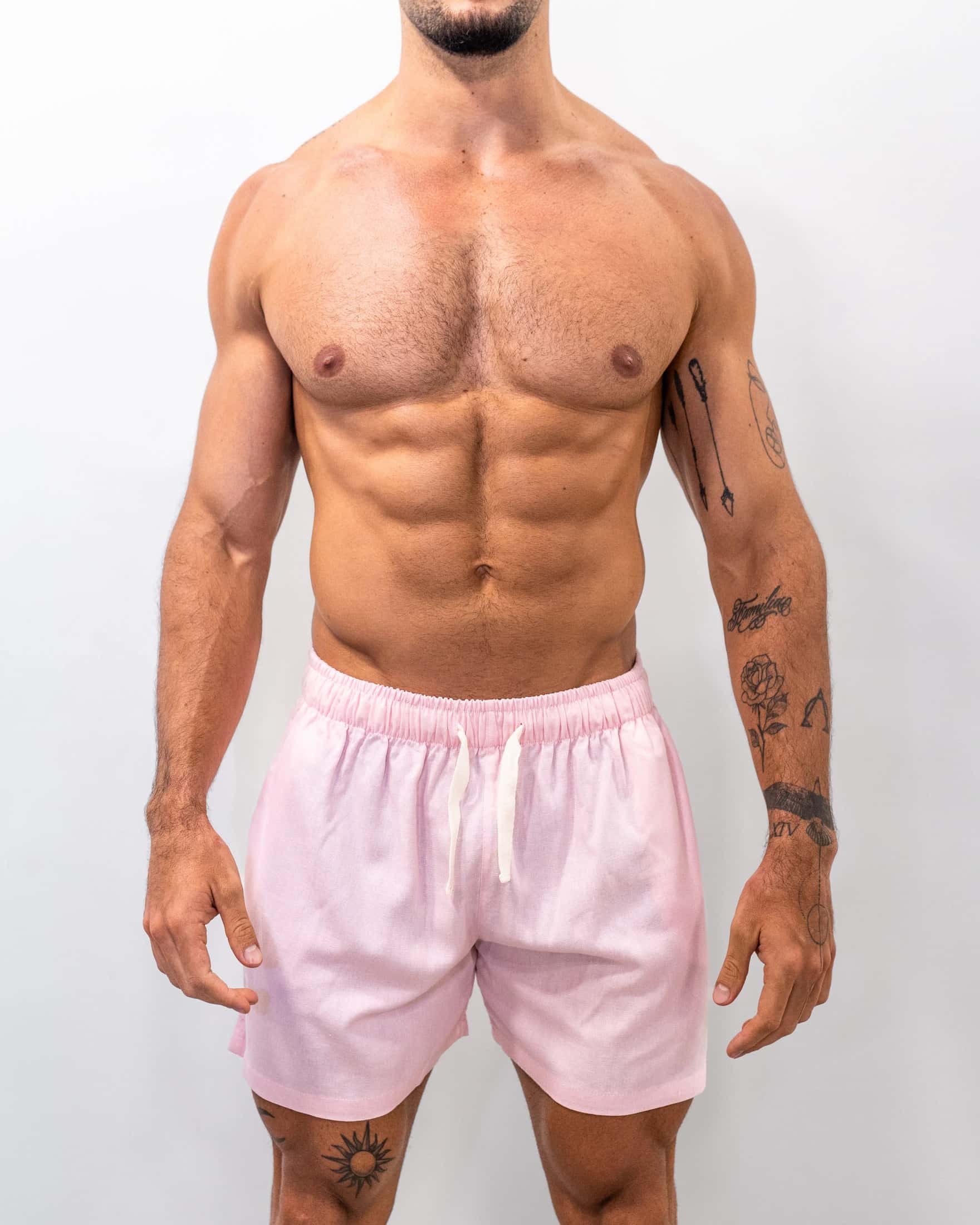 Short Lino Rosa