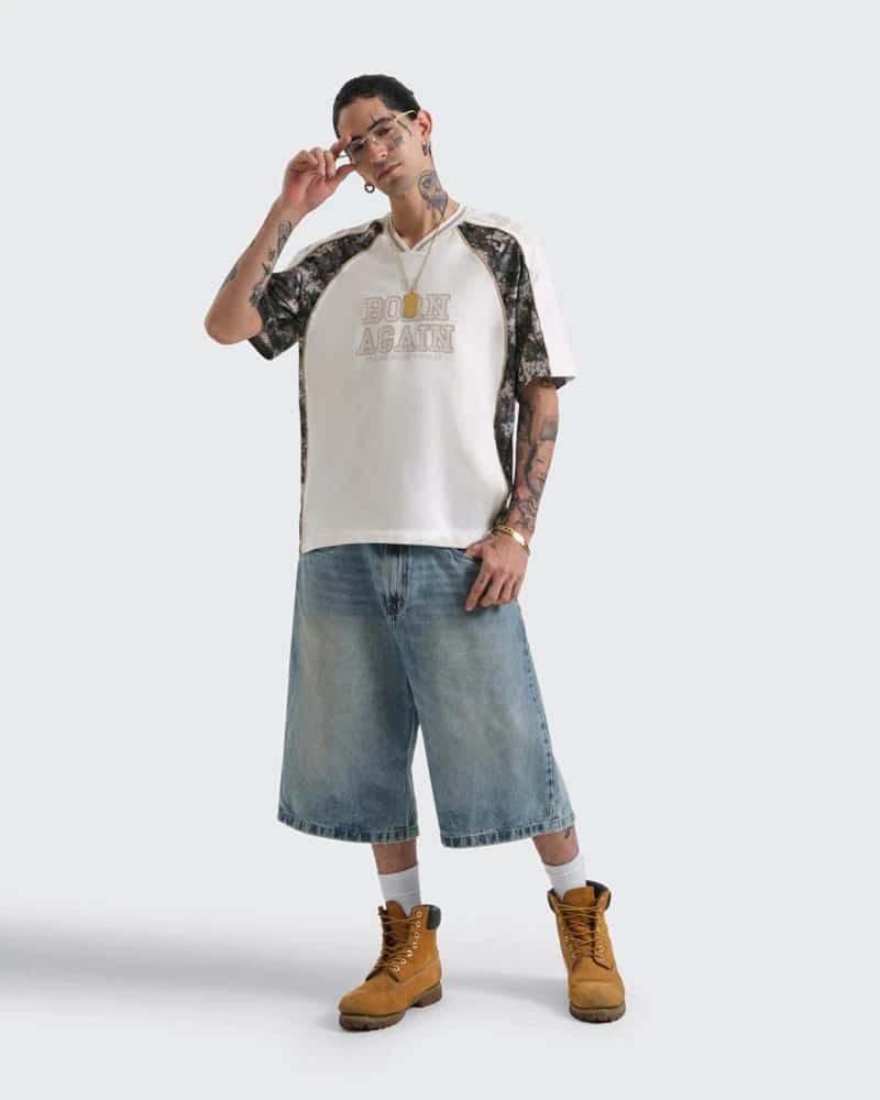 Camiseta Oversize Natural Born Again - miniatura 9
