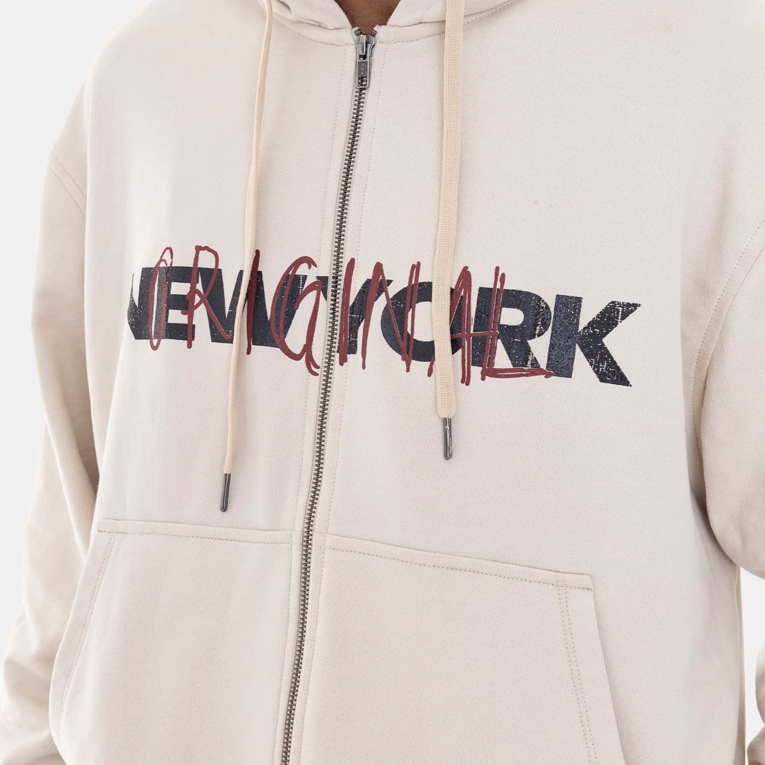 Zip Hoodie Regular Fit Beige - miniatura 3