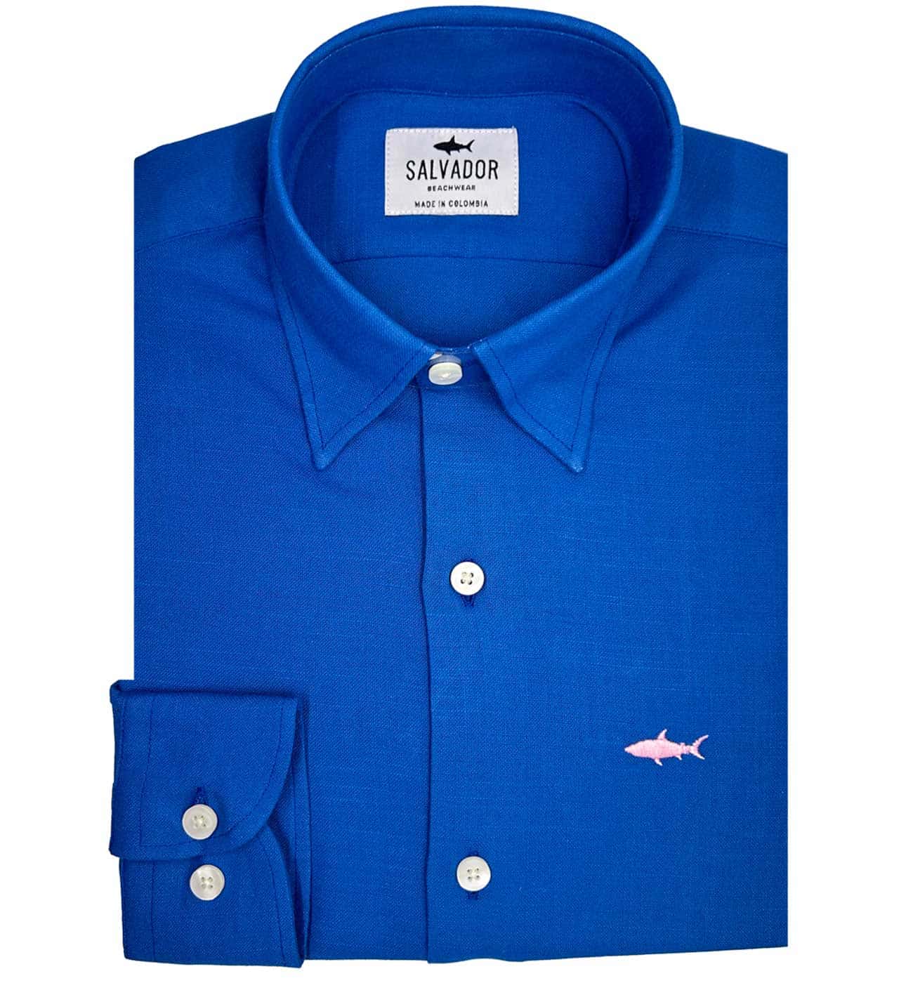 CAMISA AZUL PETROLEO