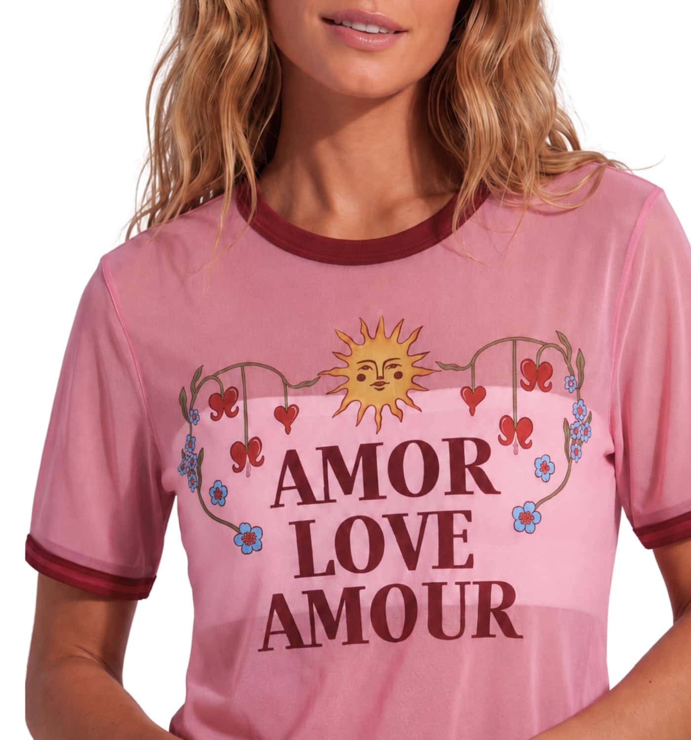 Mesh Shirt  Amor Rosado - miniatura 4