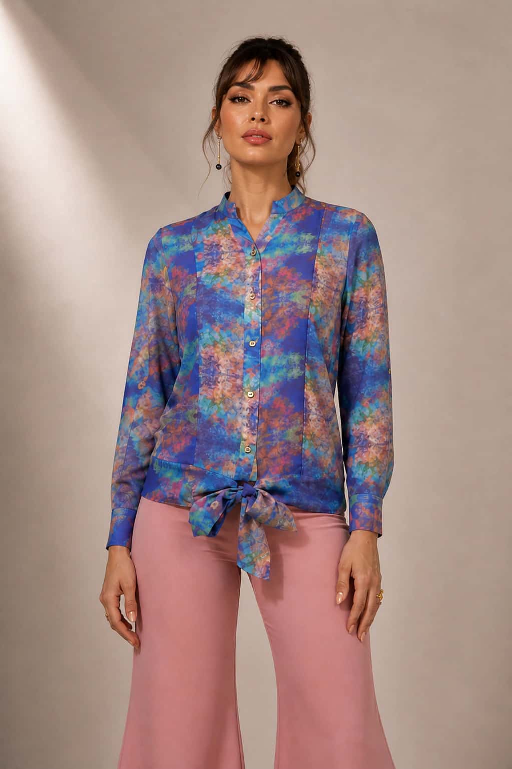 Blusa Alina Morado Estampado