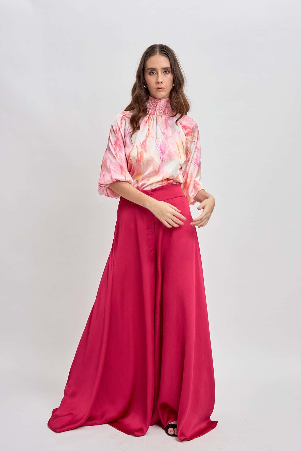 Blusa Brestel Plumas Salmon - miniatura 4