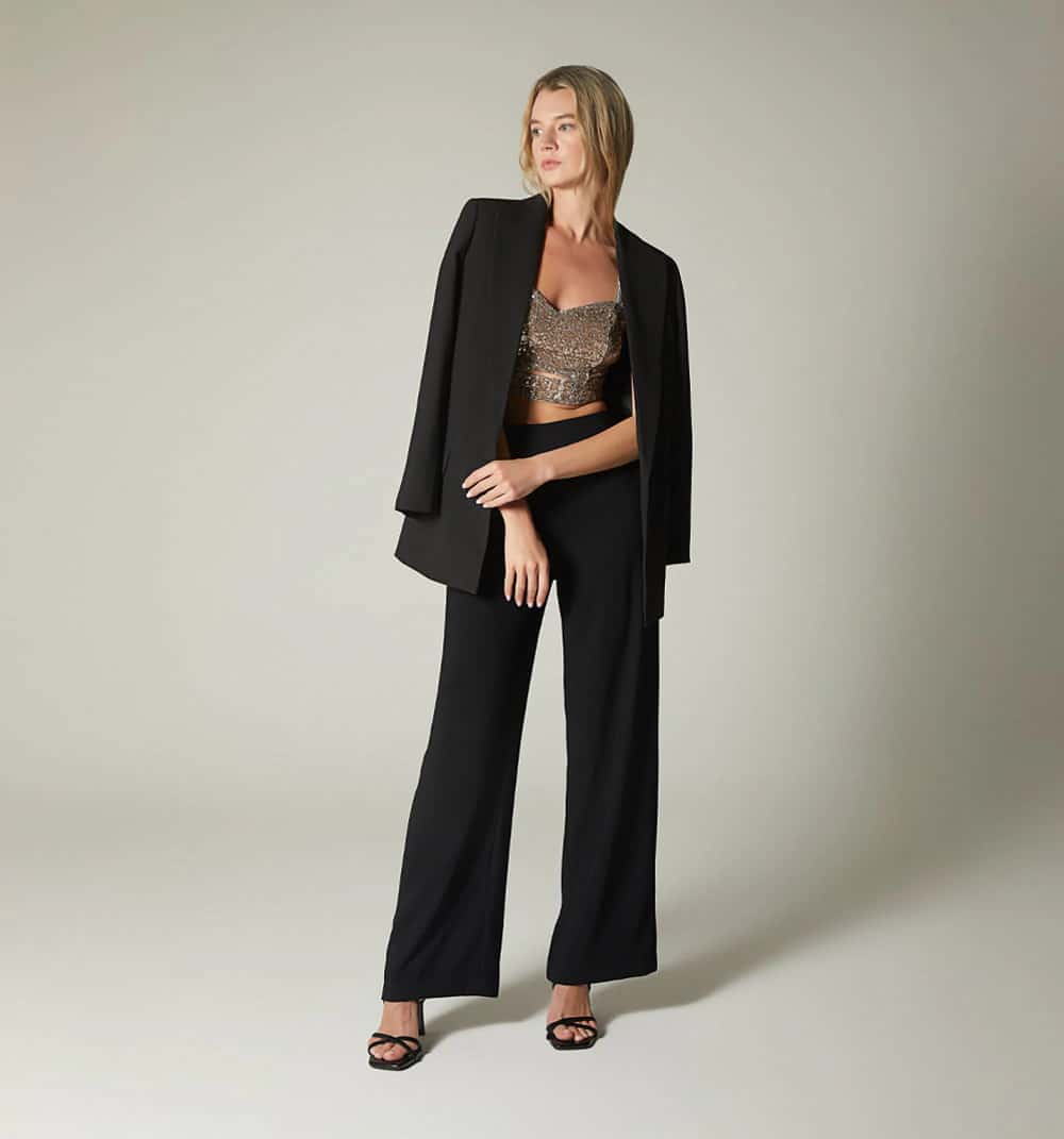 Blusa crop de tiras
