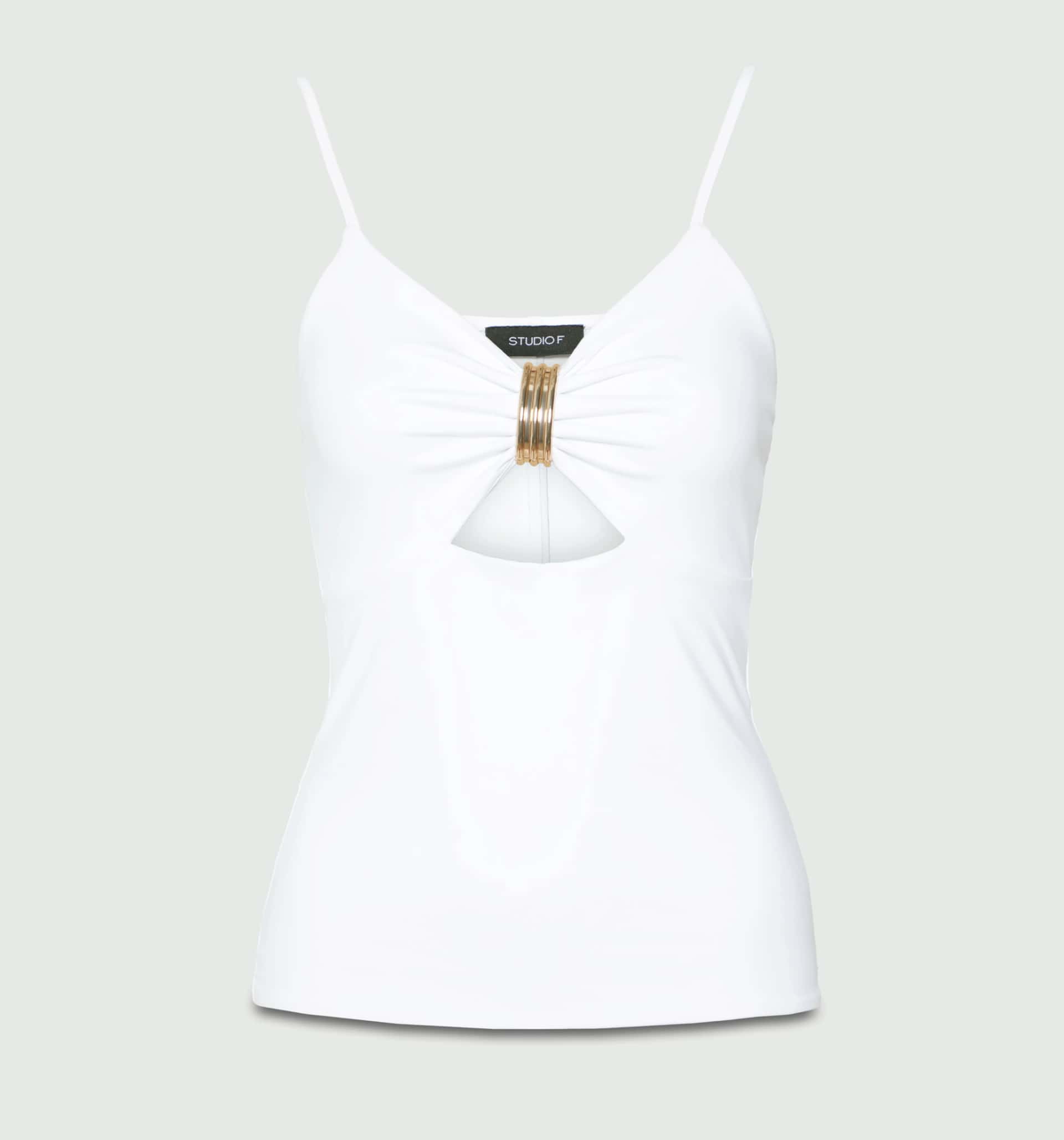 Blusa de tira copa con herraje