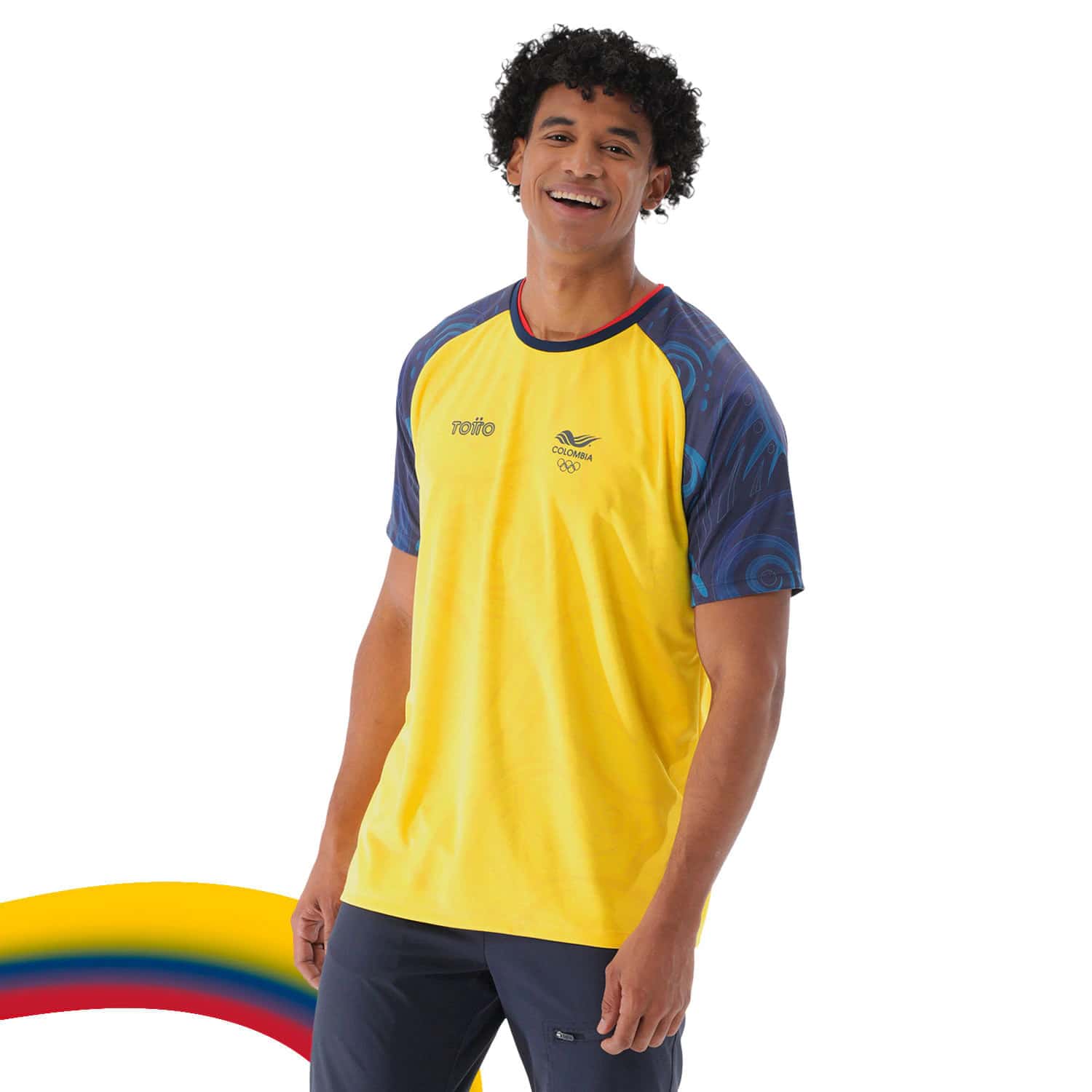 Camiseta Colombia Edición Comité Olímpico Colombiano Amarilla