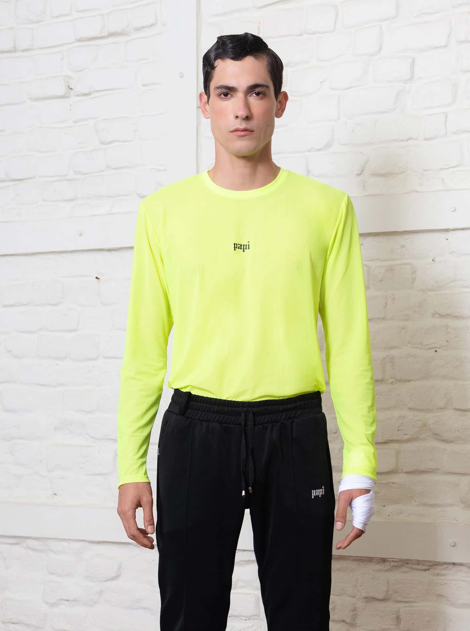 Mesh Long Sleeve T-Shirt - Neon