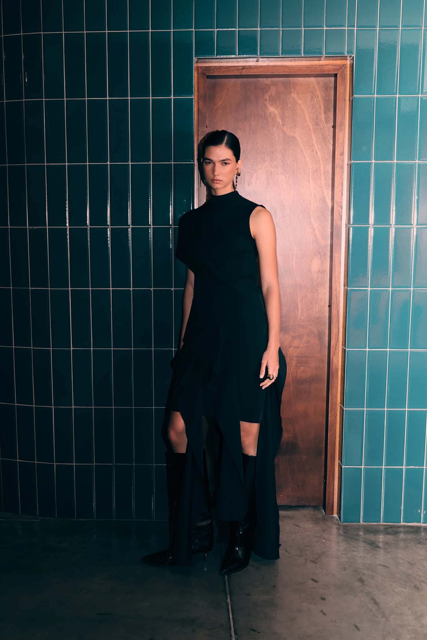 VESTIDO VOLANT MIDI - miniatura 5