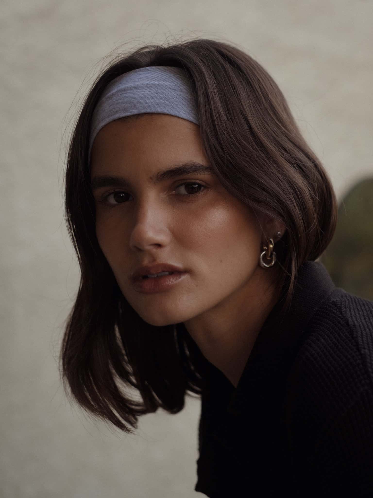 COTTON HEADBAND - GRAFITO GRAY - miniatura 8