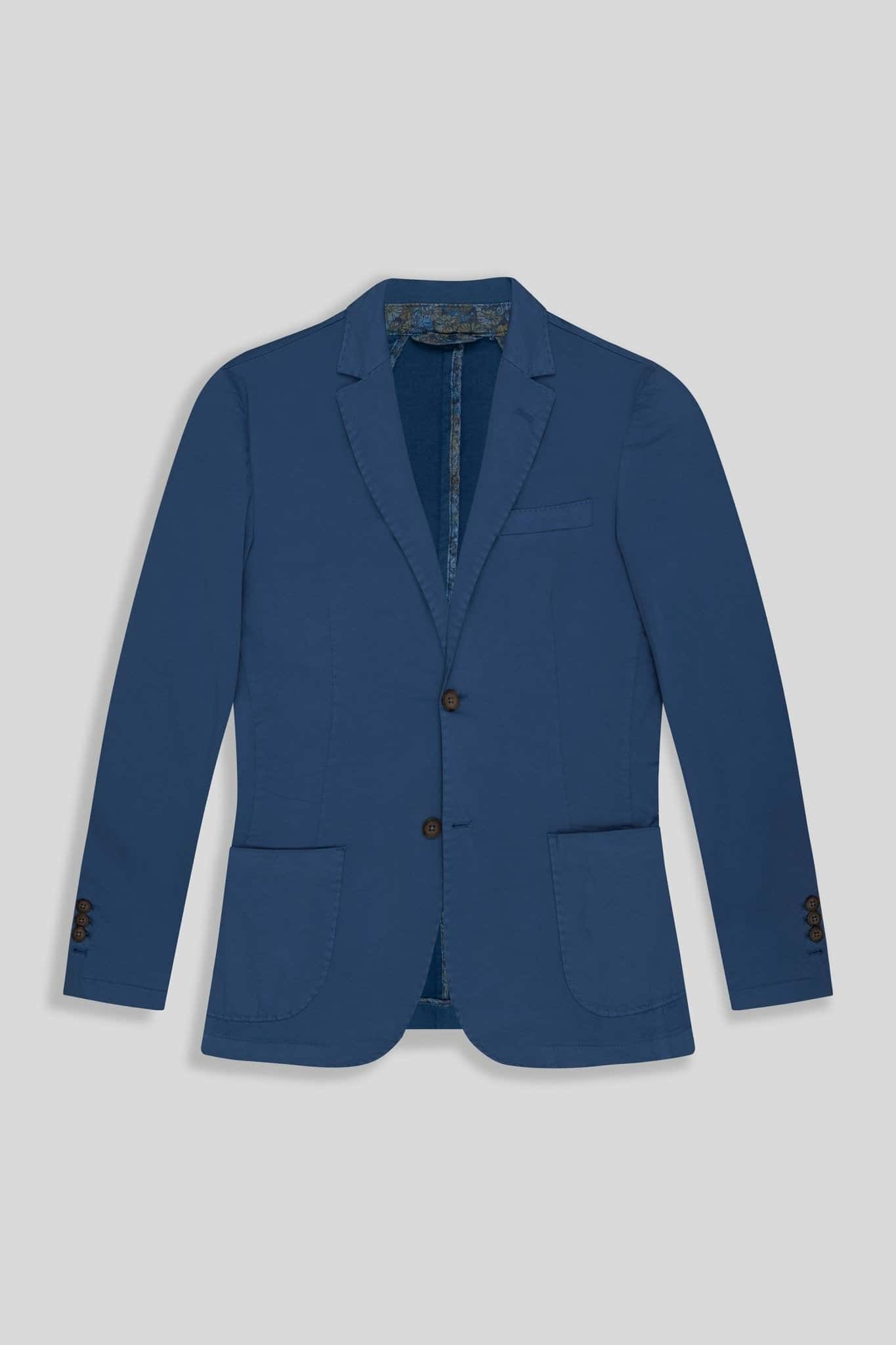 Men's mixed fabric blazer blue new sienna