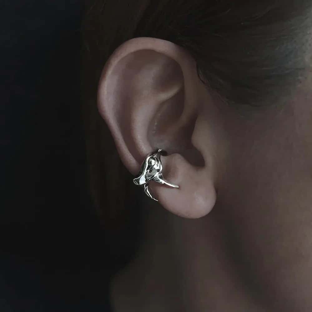 Earcuff Víbora Nariz de Cerdo