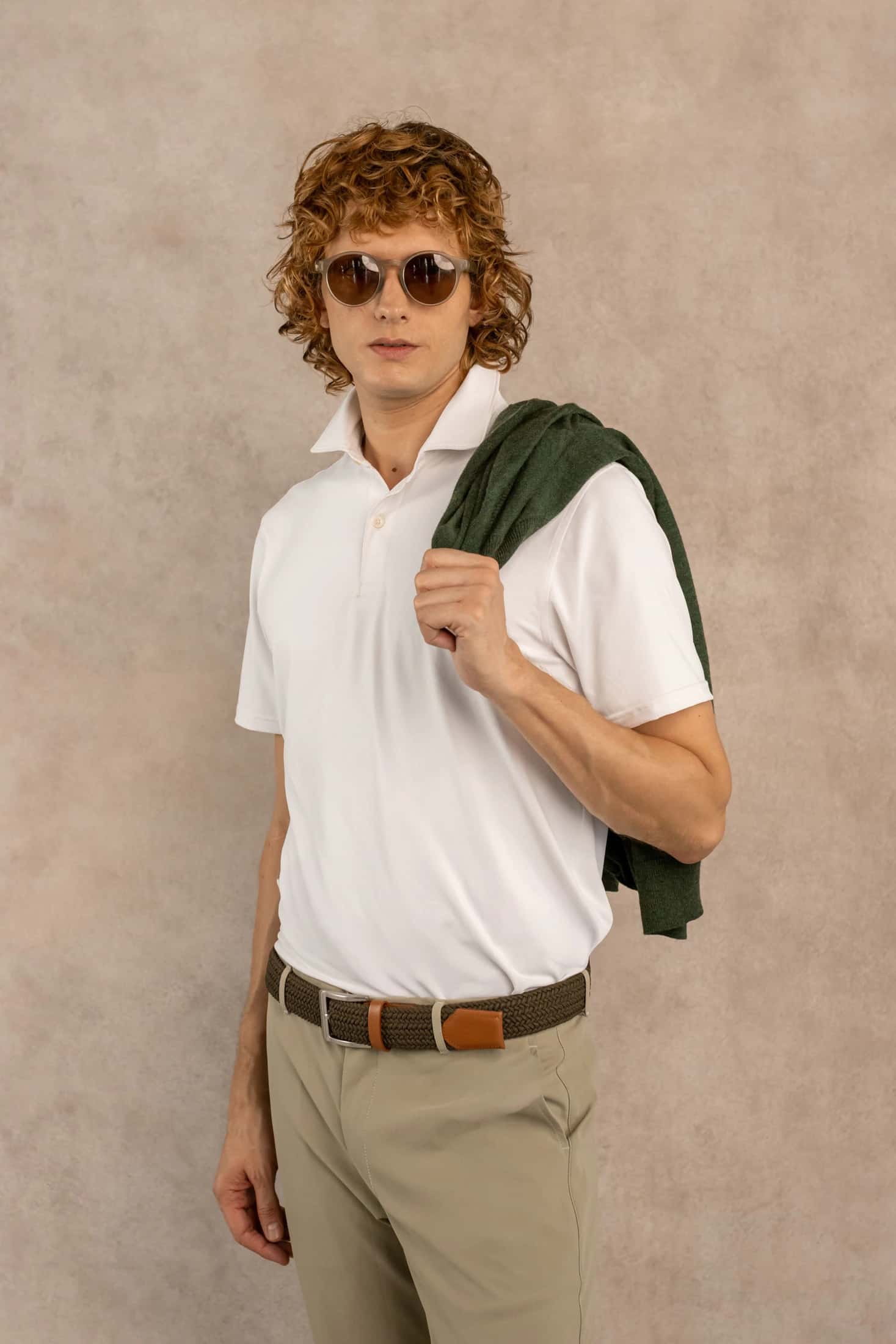 Polo Performance Antiarrugas Blanca