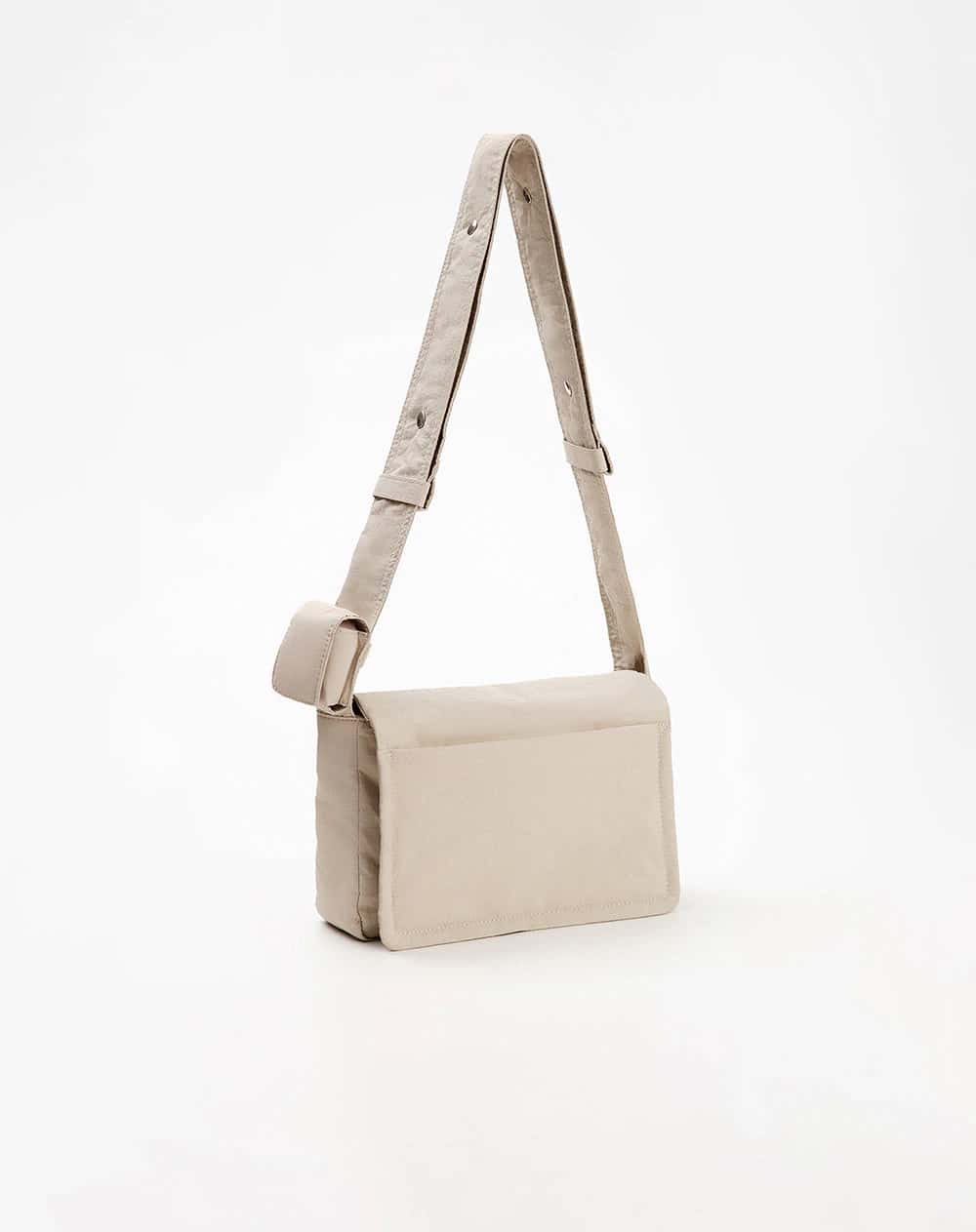 Bolso bandolera crudo hombre
