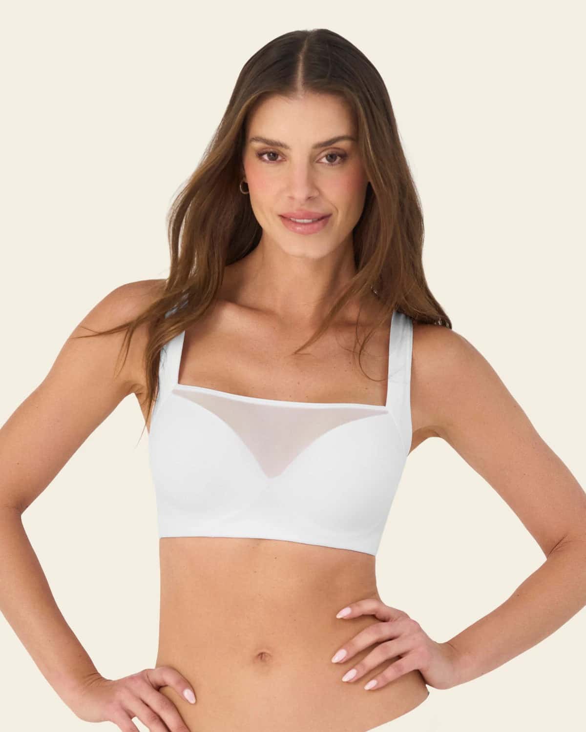 Brasier tipo top con buen cubrimiento de sisa y espalda