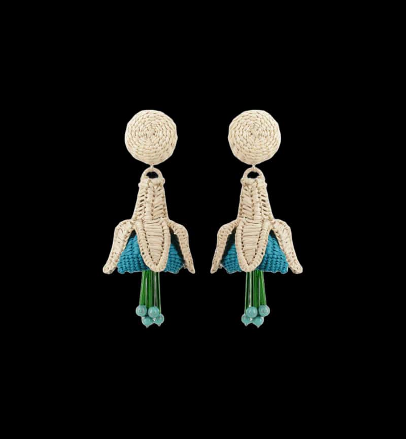 FUCHSIA BLUE EARRINGS
