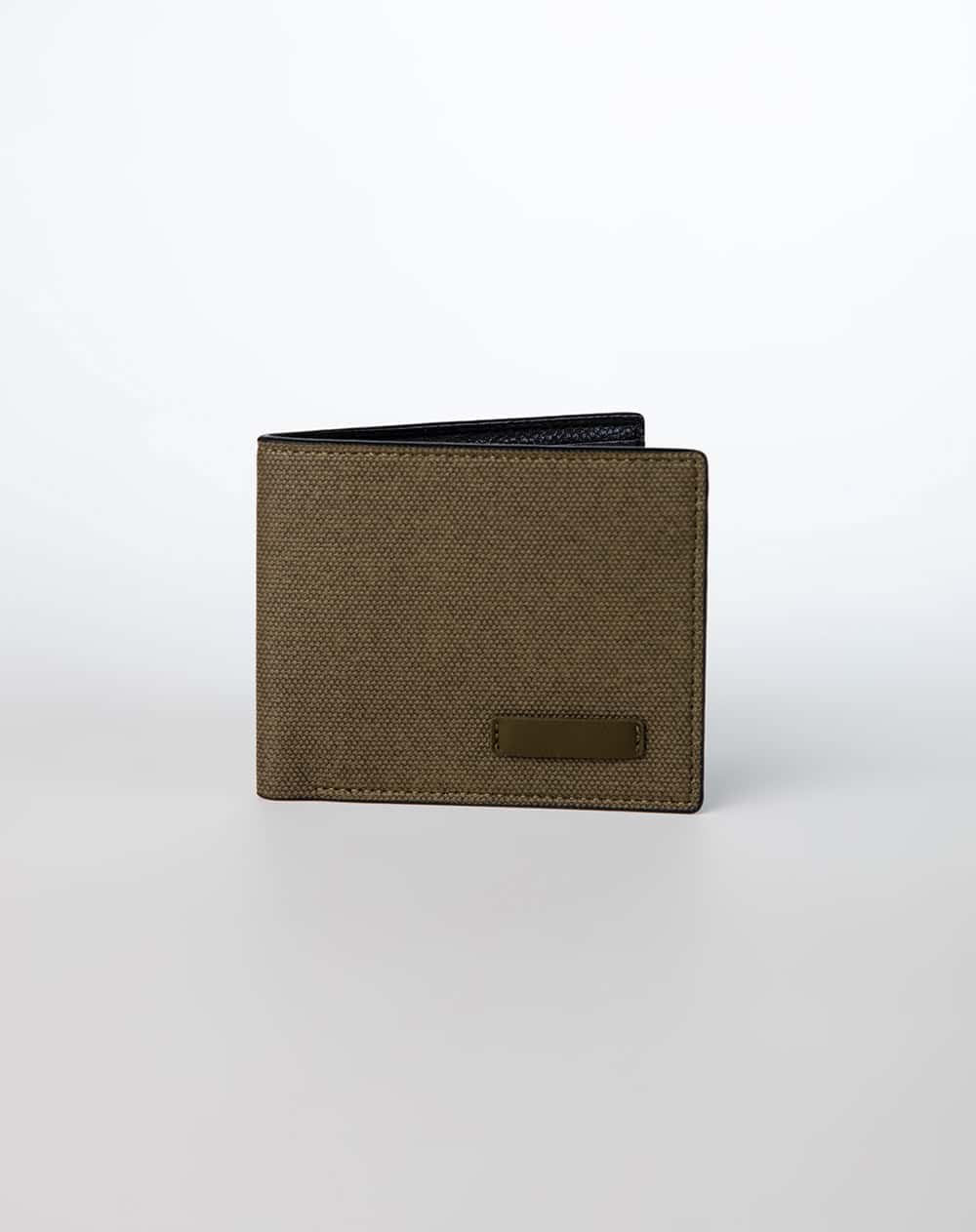 Billetera pequeña verde hombre