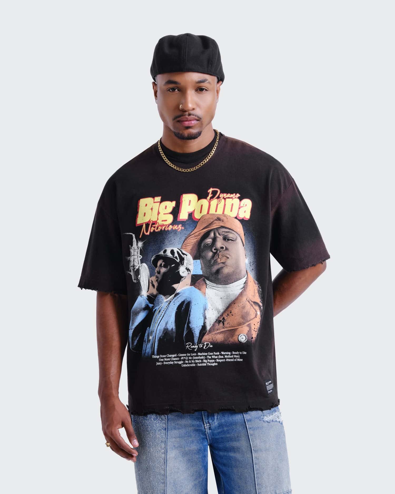 Camiseta Negra Oversize Notorius - miniatura 1