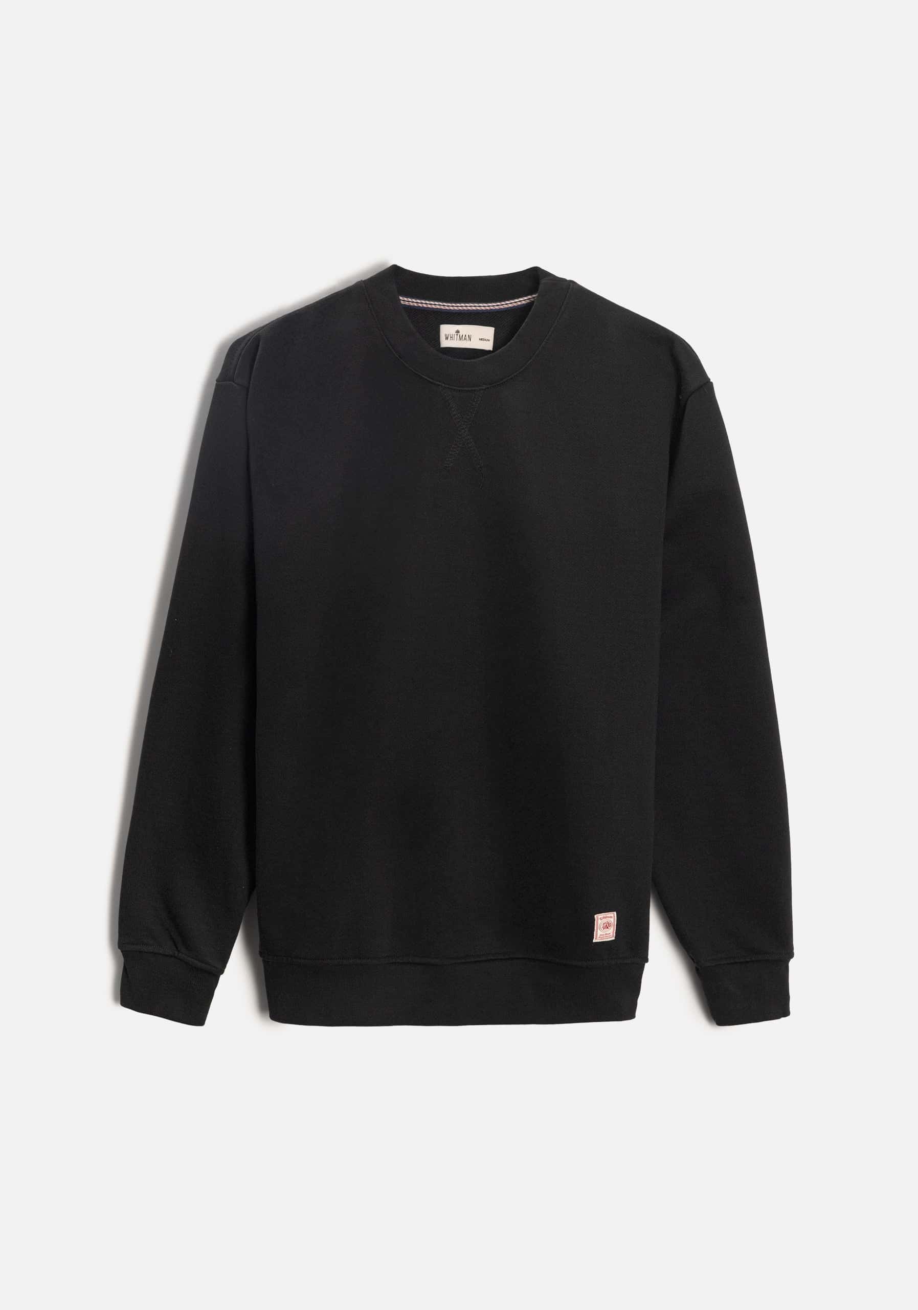 Buzo H Crew Neck Unicolor Negro