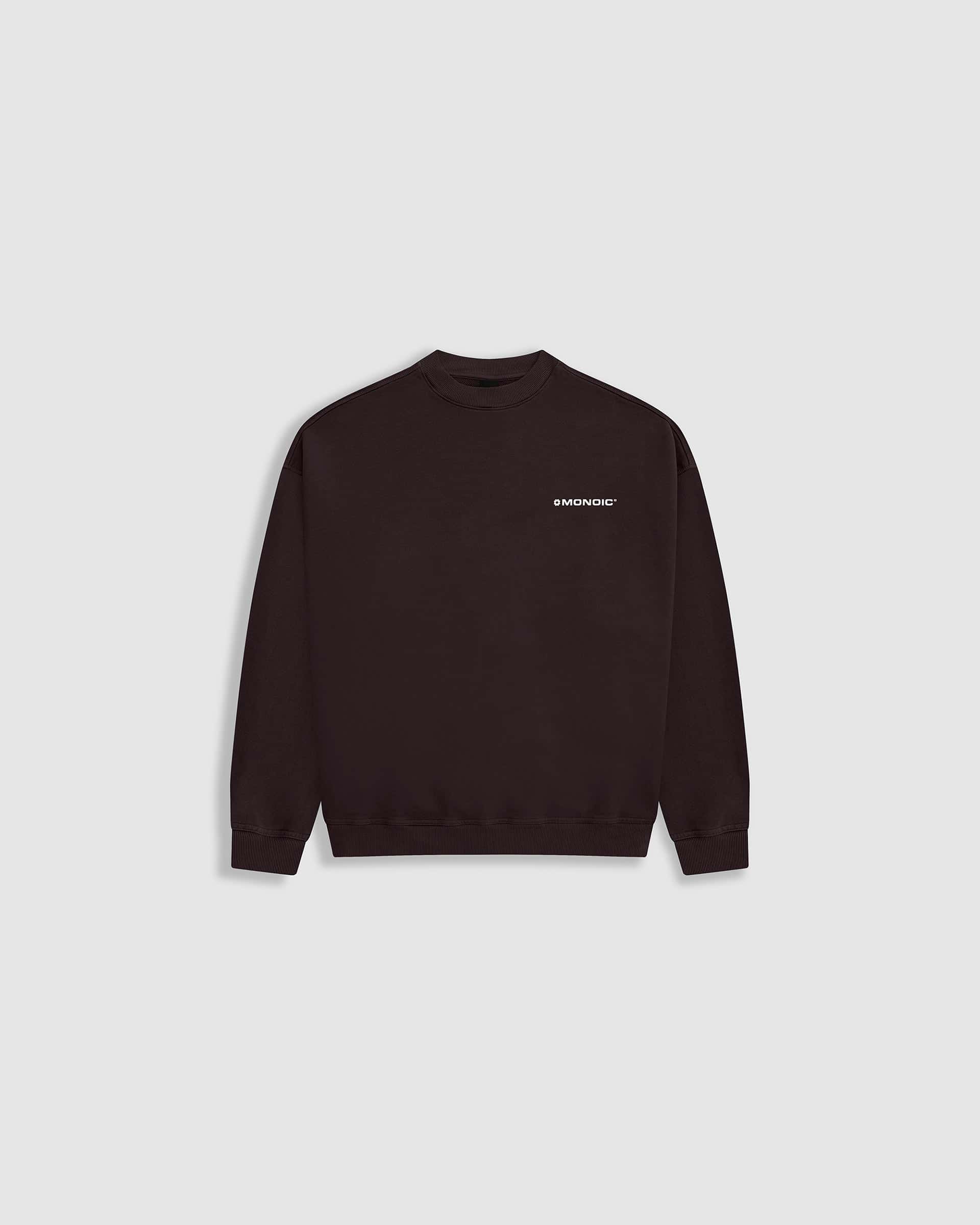 Crewneck Oversized Básico V4 - Café Chocolate