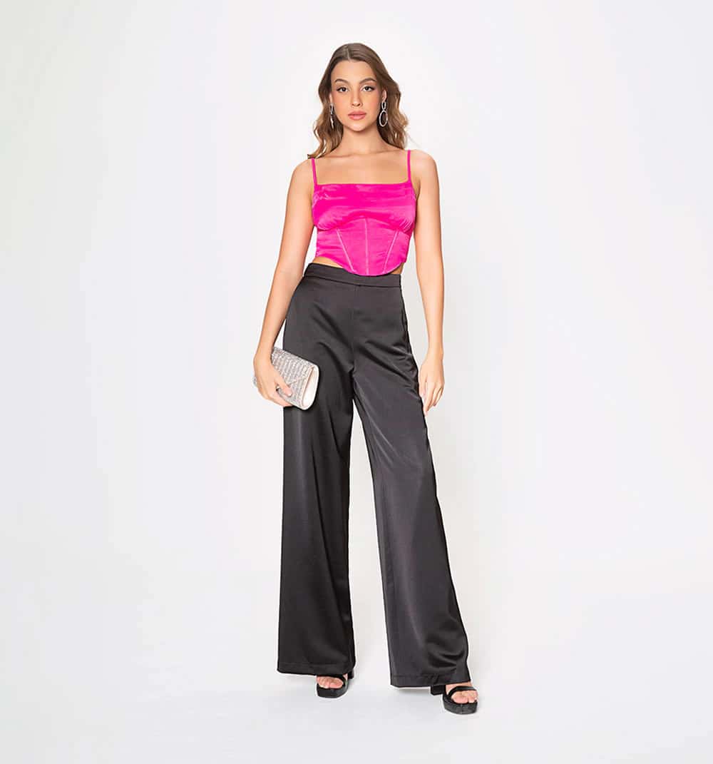 Blusa tipo corset
