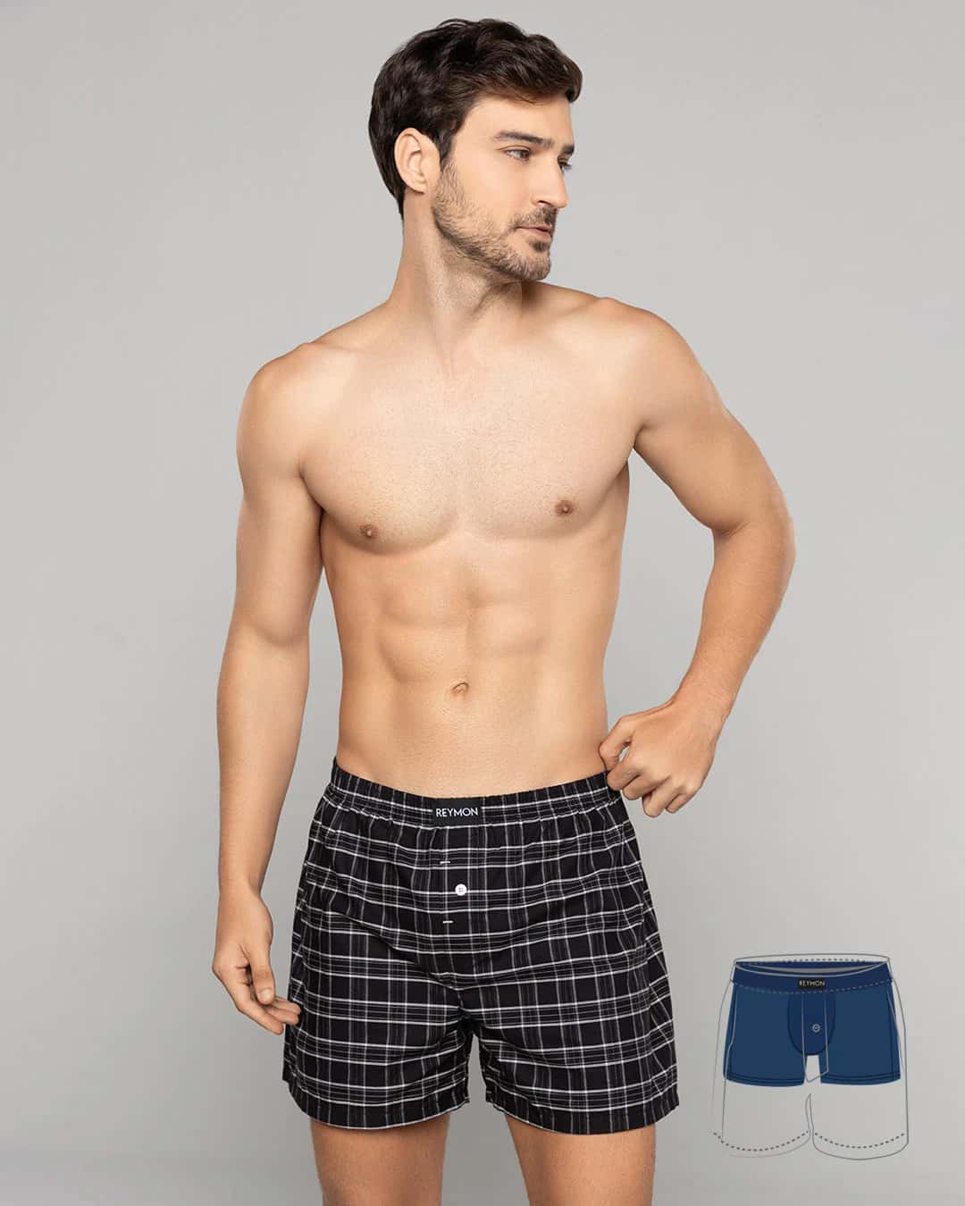 Boxer suelto con boxer interno en poliester Ref. 3052 - miniatura 24