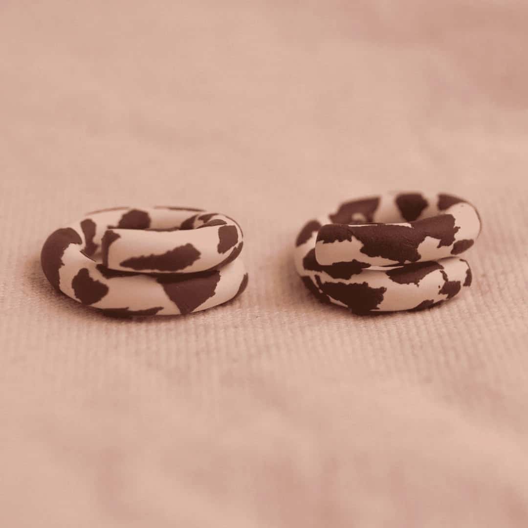 Anillo Isa Cow Print