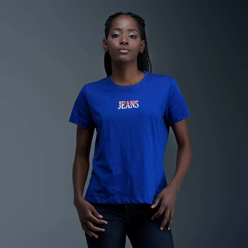 Camiseta Azul Mujer
