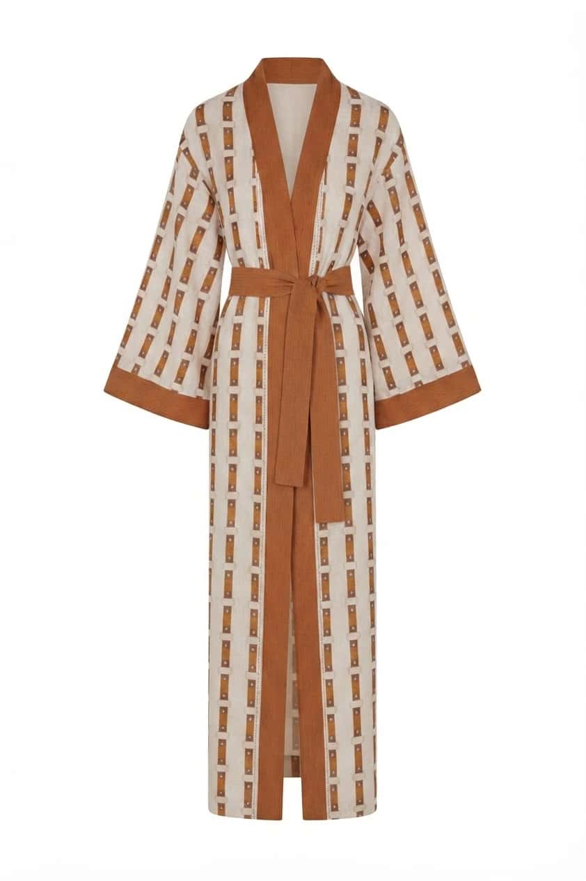 Rafaela Linen Kaftan / Horse Reins Exclusivo*