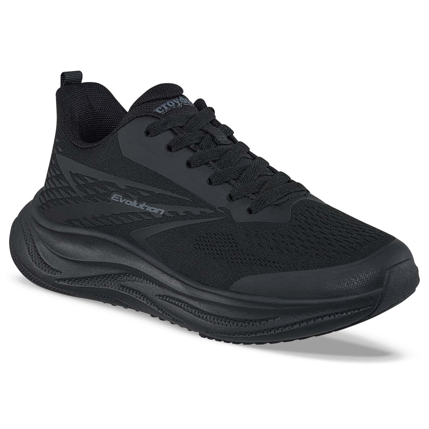 Tenis Running Linor Negro-Negro Croydon para Mujer