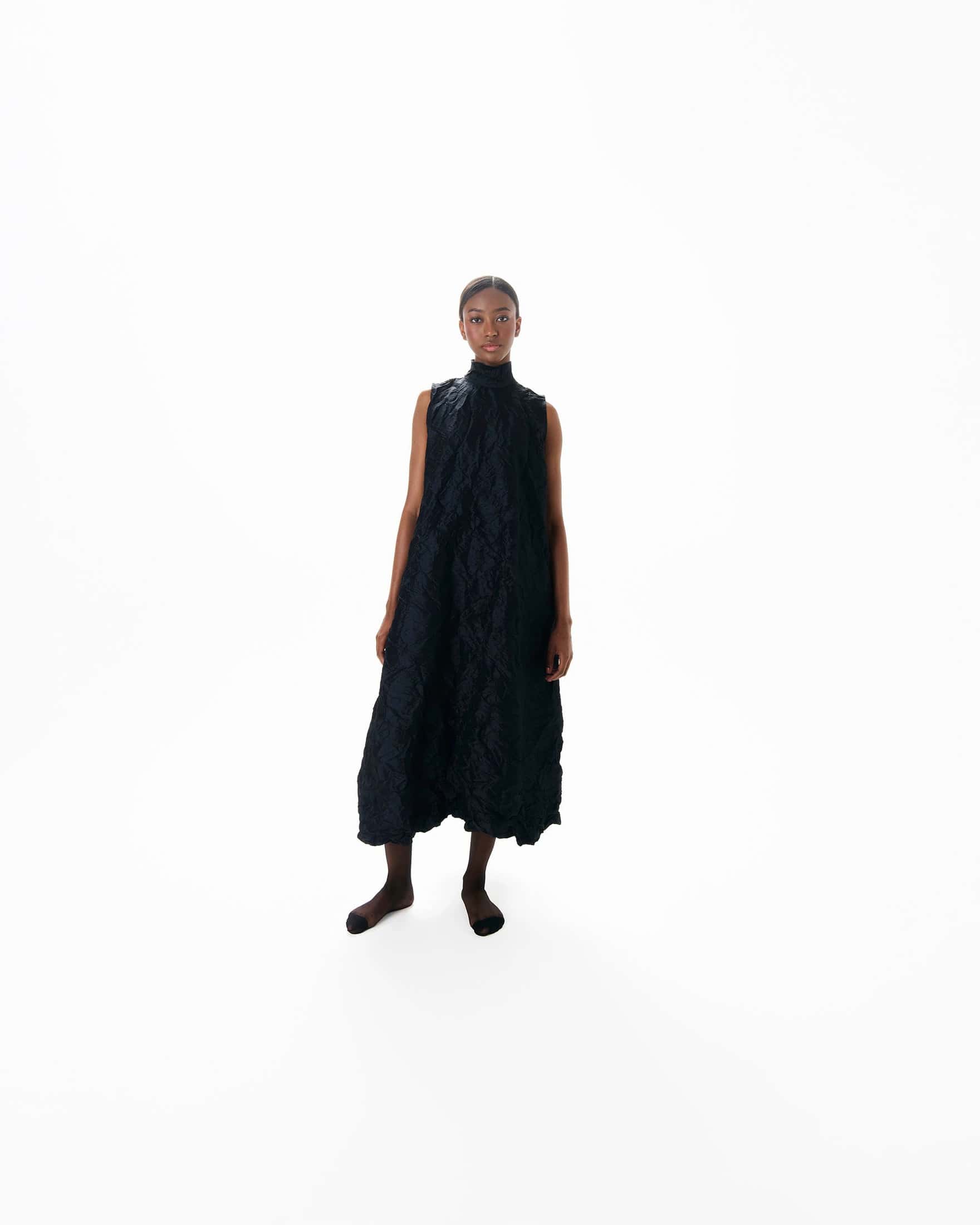 VESTIDO TEXTURA NEGRO #1 - miniatura 2