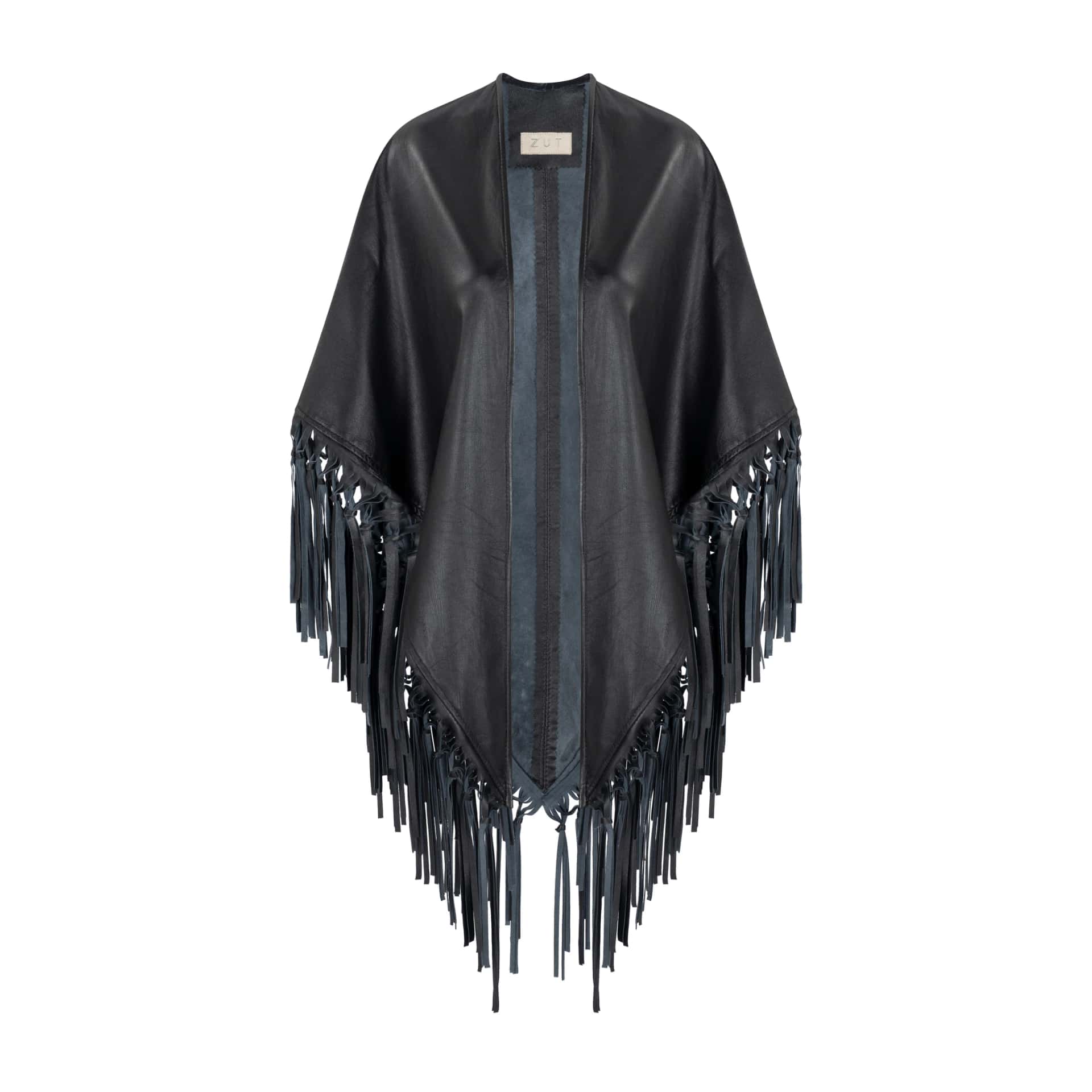 CECILIA SHAWL WITH FRINGES AND KNOTS