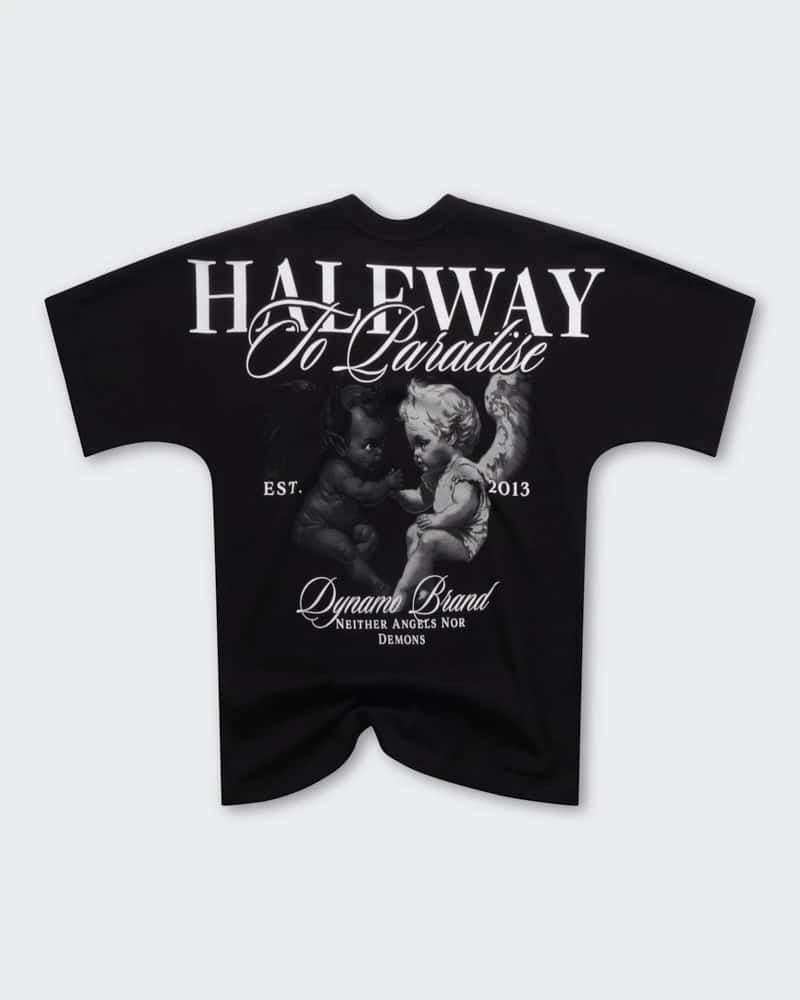 Camiseta Negra Oversize Paradise - miniatura 4