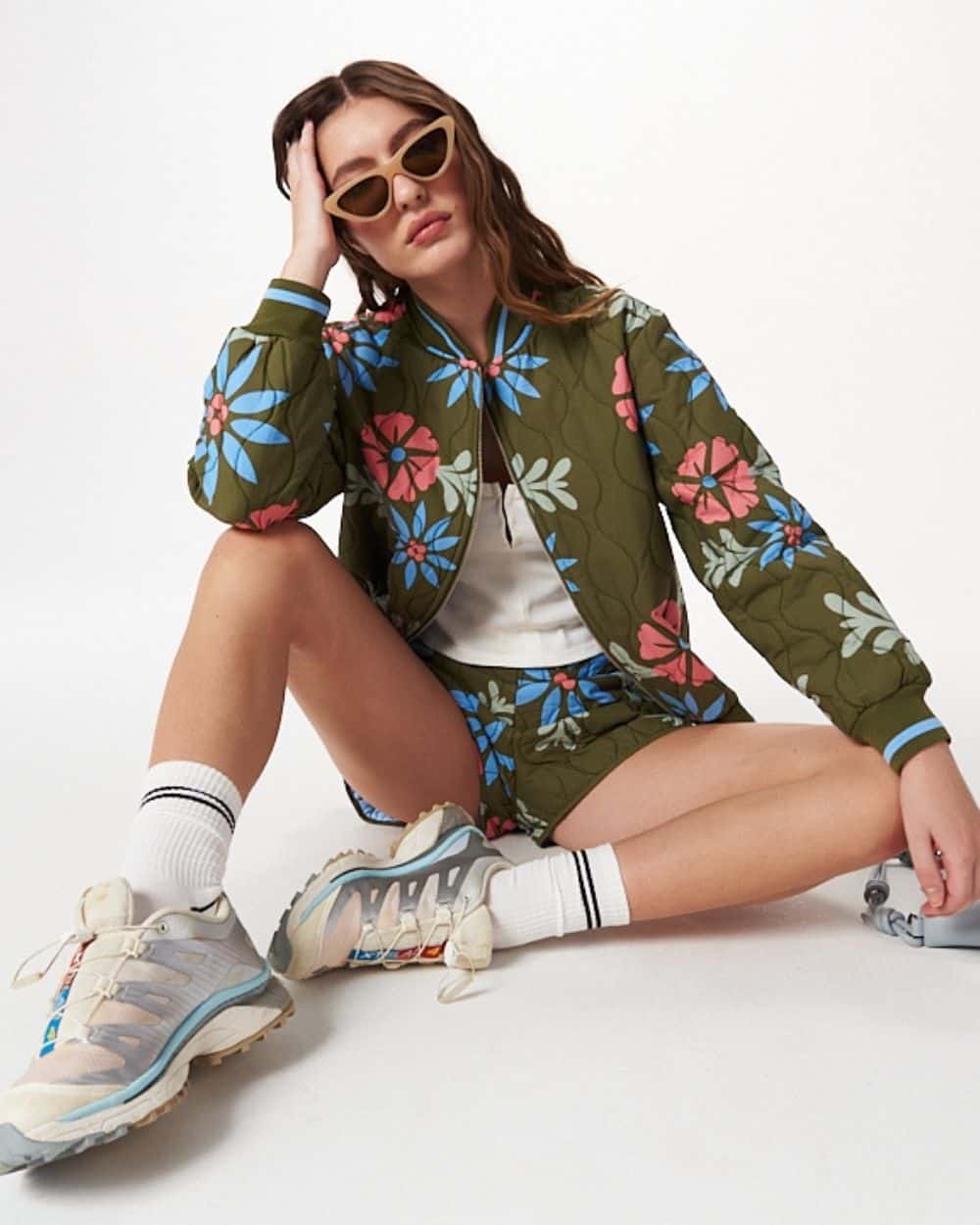 FLORAL QUILTED JACKET