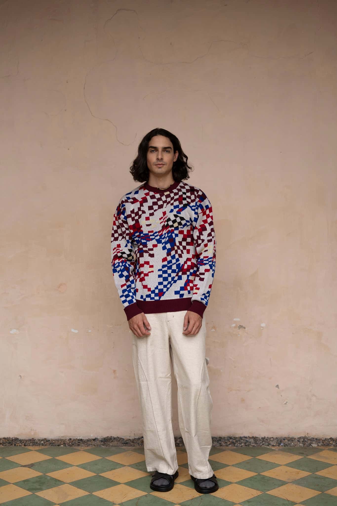 Sweater tejido Cosmos blanco
